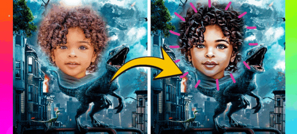 🦖Cartoon Face Filter | Quick! Pose Beside Blue In This Epic Jurassic World Dominion Landscape