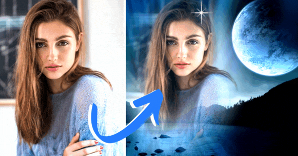 Brilhe No Nosso Luar Do Mar! Efeito De Foto Online Gr&aacute;tis!