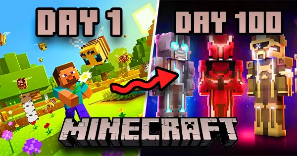 Survive A Hundred Days In Minecraft, And See What Will You Become!