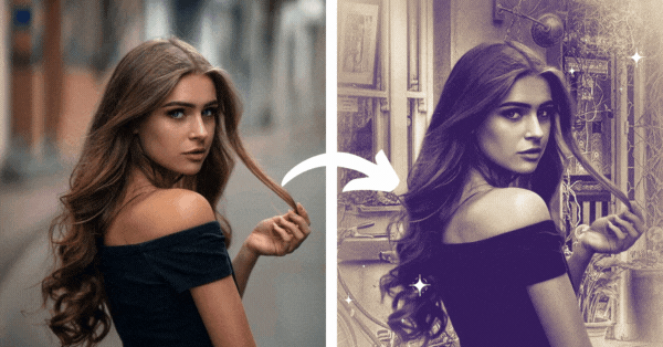 Let's Turn Your Boring Pic Into A Gorgeous Retro Portrait In Seconds!