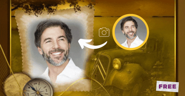 Splendid Vintage Frame For Father's Day, Add It To Your Avatar Right Now