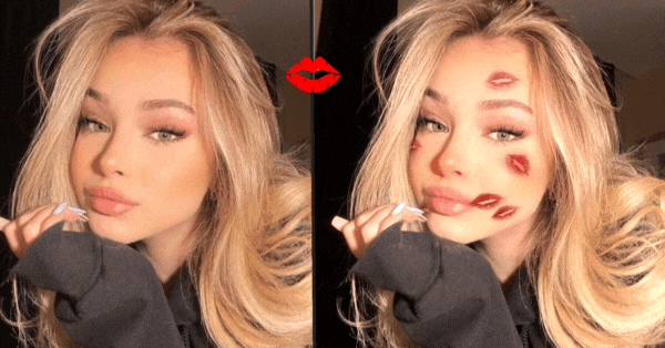 Trending Love Kisses Filter | Get A New Profile Pic For Free!