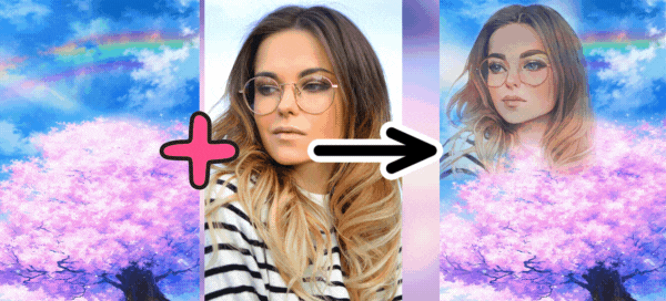 🌈Create Your Anime Photo Debut With This Rainbow Background