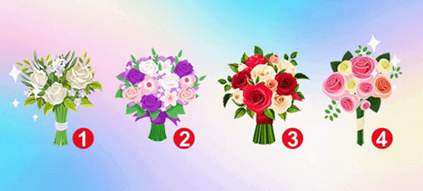 Choose A 
Bouquet That You Would Like To Win Valentine's Day And We Will Reveal Something About Your Personality.