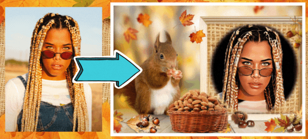 🐿️Cartoon Face Filter | Pose With This 🍂Autumn Squirrel