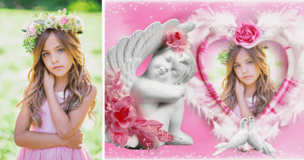 Click To Add The Adorable Angel Frame To Your Photos