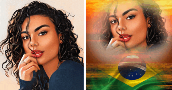 Crie Sua Foto Da Bandeira Do Nascer Do Sol Do Brasil!