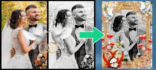 💍Turn Your Wedding Photo Into A Sketch - Free Download