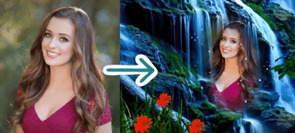 See Yourself In This Beautiful Waterfall! Download For Free