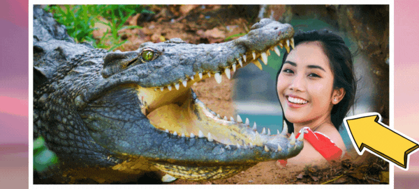 🐊Zeige, dass du mutig bist, wenn du die schrecklichen Kiefer dieses Krokodils siehst