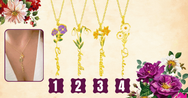 Choose A Birth Flower Necklace & Find Out Your Hidden Virtue