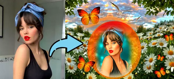 R&eacute;alisez un incroyable portrait dessin&eacute; entour&eacute; de papillons et de fleurs !