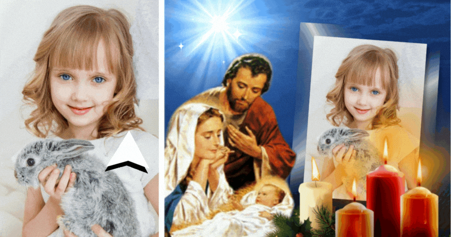 Christmas Mary & Joseph Photo Frame - Create Your Special Profile Pic!
