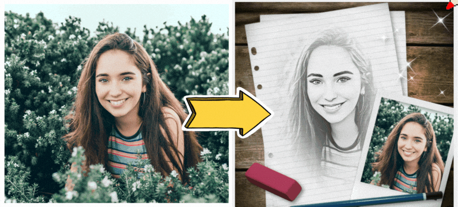 ✨See Your Photo Change Into A Professional Sketch