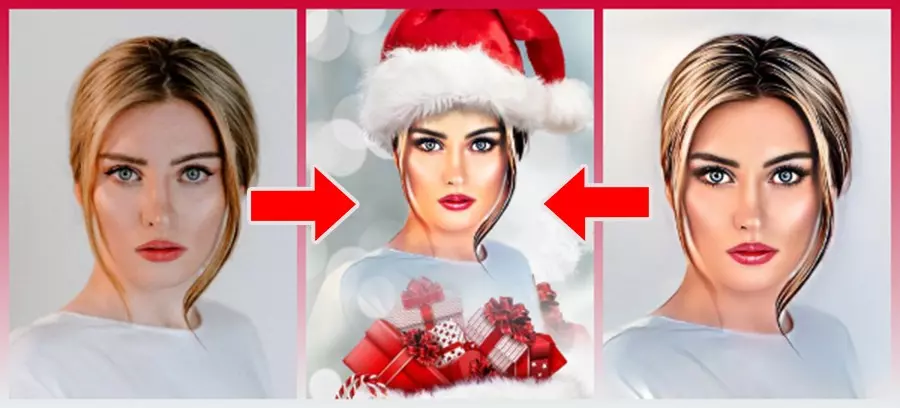 Merry Christmas | See Yourself Transformed Into A Cartoon Santa Claus