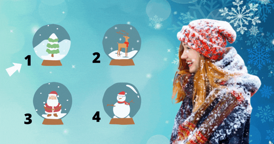 Escolha Um Globo De Neve Para Ler Sua Boa Noticia De Ano Novo!