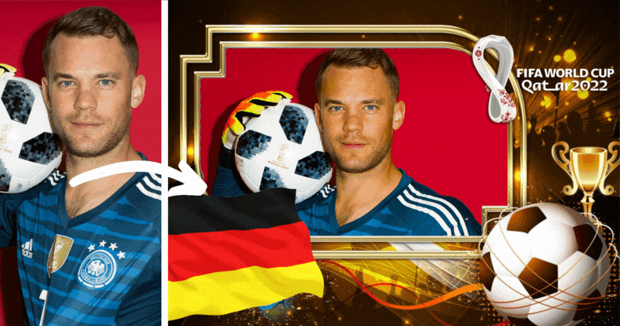 Germany Group ⚽️ 2022 FIFA World Cup Photo Frame For Your Pic