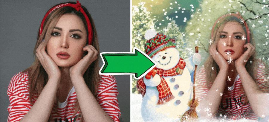 🎄Merry Christmas | Create Your Snowman Portrait