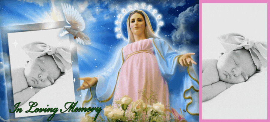 ✝️ Our Lady Watches Over Your Little Angel In Heaven