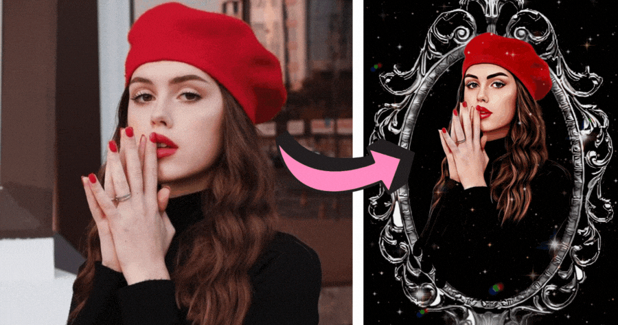 Mirror Frame - Create Your Fantastic Photo