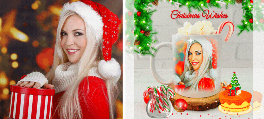 🎄 Merry Christmas | Your Christmas Cartoon Card On A Mug