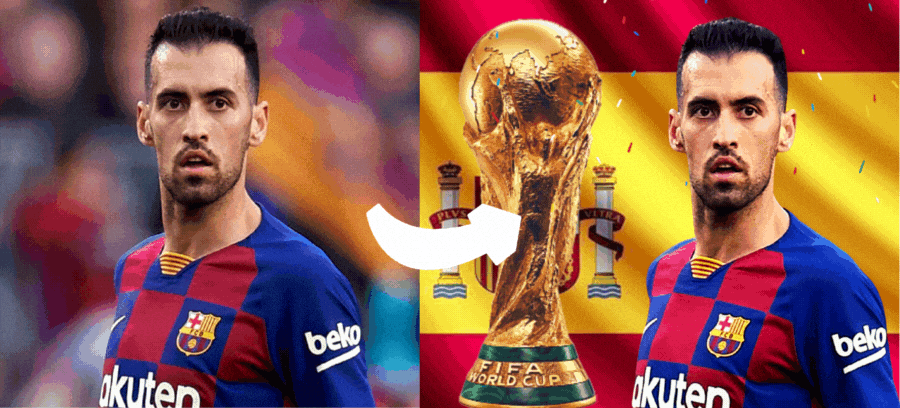 See Yourself On The Spain Flag Of FIFA World Cup Qatar 2022!