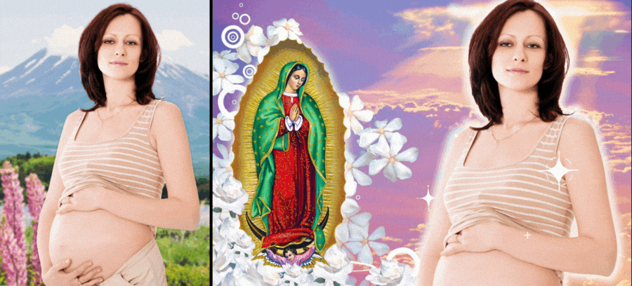 Nossa Senhora de Guadalupe Est&aacute; Protegendo O Seu Beb&ecirc;!
