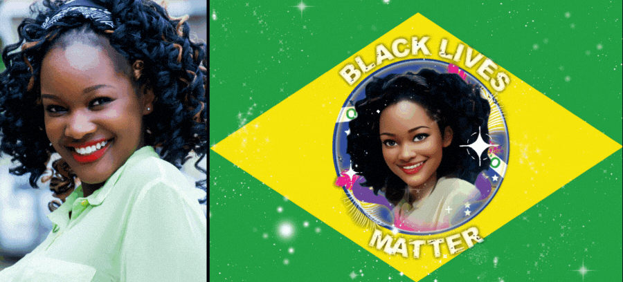 Filtro De Cartoon! Coloque Sua Foto Junto a Bandeira Do Brasil!
