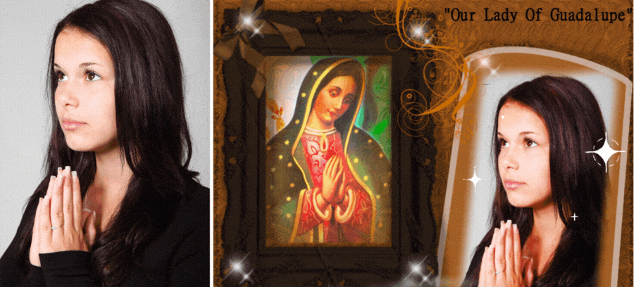 Coloque Sua Foto Ao Lado Da Nossa Senhora De Guadalupe