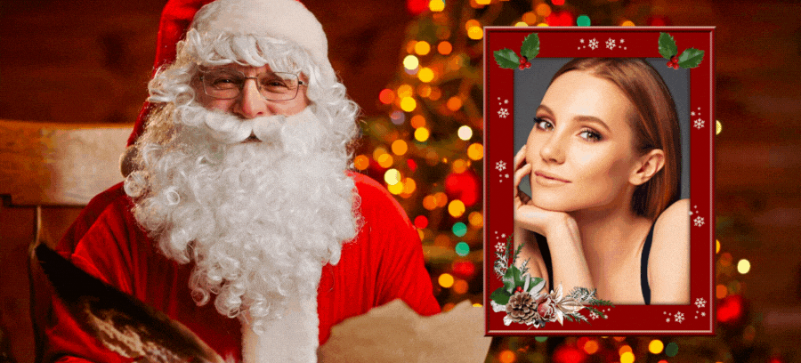Put Your Picture Next To Santa Claus And Tell Him Your Wishes For This Christmas! 🎅