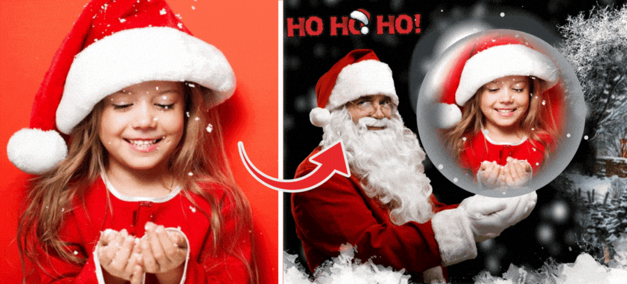 Guarda I Tuoi Bambini Fare Foto Con Babbo Natale