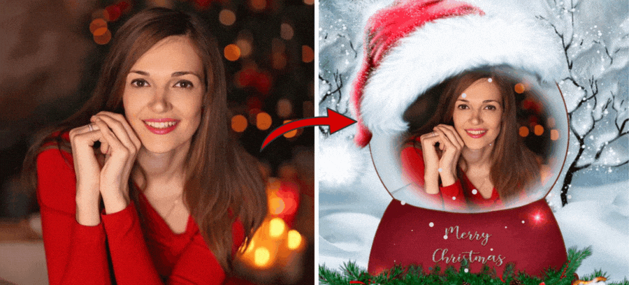 Crea Le Tue Bellissime Foto Nelle Palle Di Cristallo Natalizie