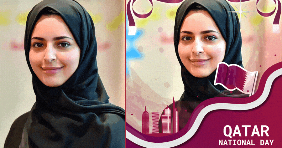 Create Your Qatar Flag Profile Picture! Happy National Day!