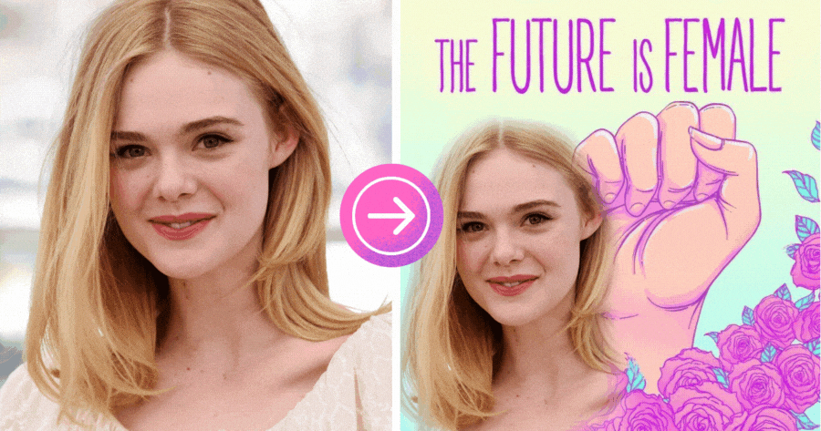 National Women Support Women Day Frame 💜 Show Your Strength 💜