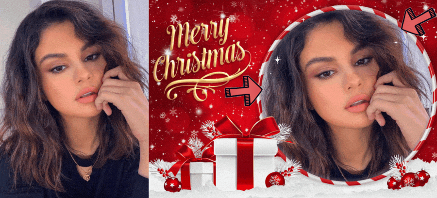 Say Merry Christmas To Everyone With Your Cute Photo Surrounded By Gifts! 🎁