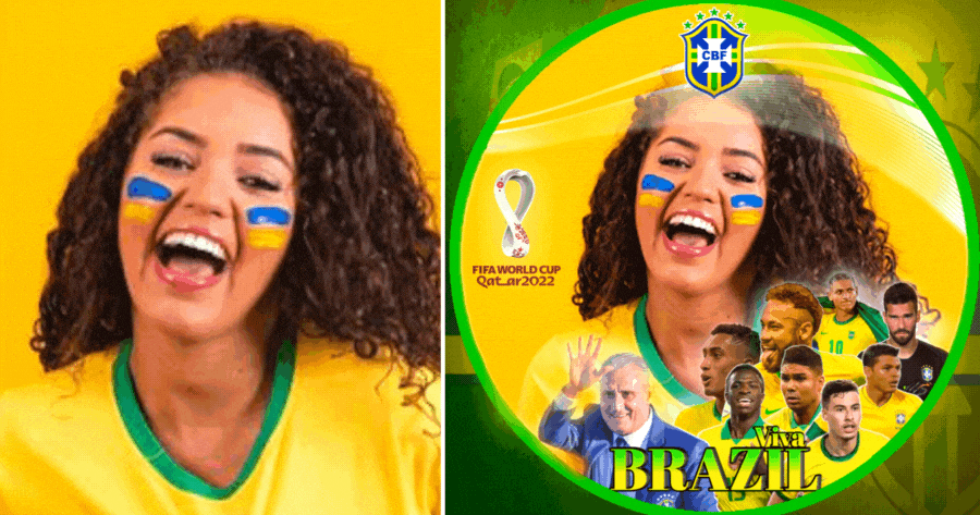 ⚽ Viva O Brasil | Fa&ccedil;a Sua Foto De Apoio Aqui!