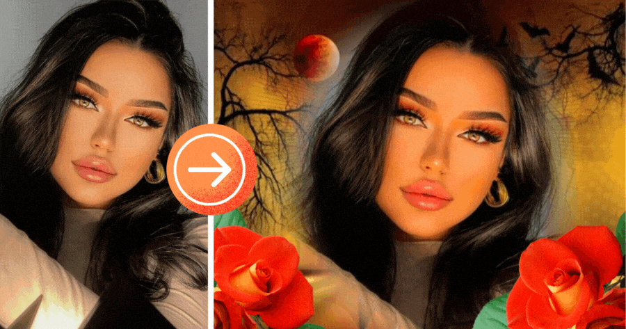 Helyezze f&eacute;nyk&eacute;p&eacute;t egy csod&aacute;latos holdas h&aacute;tterű keretbe!