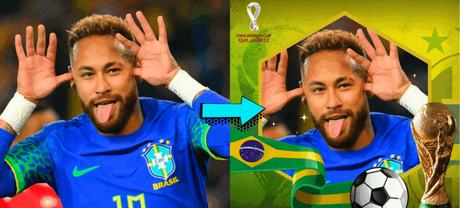 Create Your Avatar Supporting Brazil As World Cup 2022 Champion 🏆