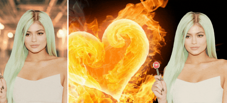 Show Everyone How Passionate You Are Next To This Heart Fire Frame 🔥