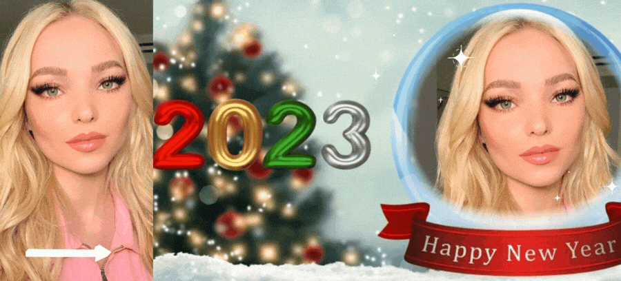 Welcome 2023! Your Photo Will Look Gorgeous Inside This New Year Crystal Ball