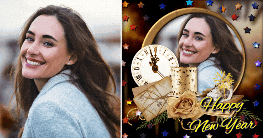 Comemore O Ano Novo Com Esta Moldura De Contagem Regressiva!