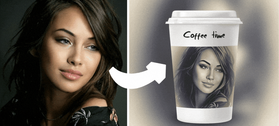 Create Your Retro Photomontage In This Coffee Mug