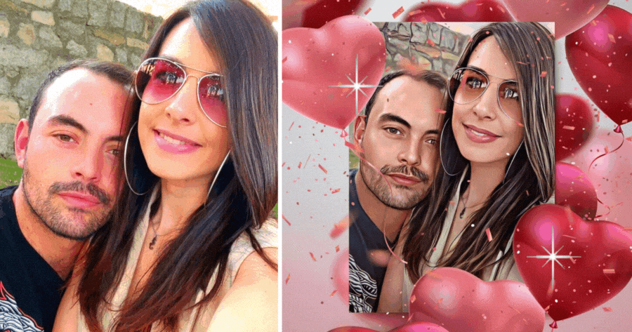 💝 Crie Sua Foto De Bal&otilde;es De Dia Dos Namorados!