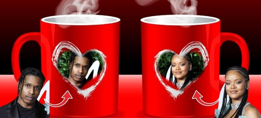 Happy Valentine's Day | Add Photos Of You And Your Lover On The Couple Mug
