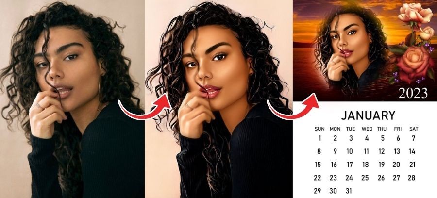 Ciao Gennaio | Crea Il Tuo Calendario Di Foto 2023