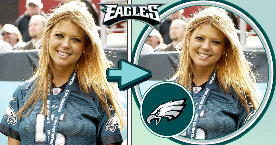 Show The Support For Philadelphia Eagles| NFL Profile Frame