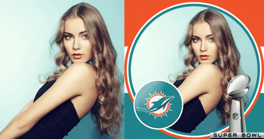 NFL Photo Frames | Create Your Miami Dolphins Support Photo