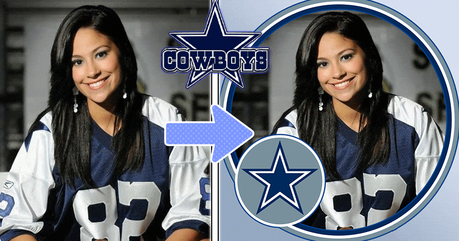 Show The Support For Dallas Cowboys | NFL Profile Frame