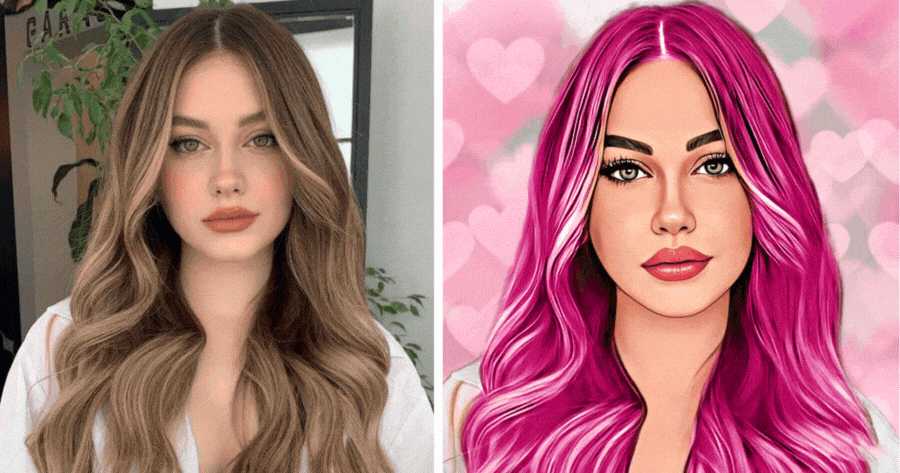 See What You Look Like With Pink Hair! - 2023 AI Filter
