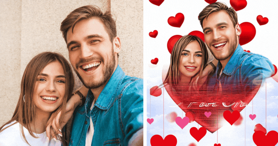 💖 Kattintson &eacute;s k&eacute;sz&iacute;tse el a romantikus műv&eacute;szi f&eacute;nyk&eacute;p&eacute;t az MI -szűrővel